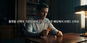 플랫폼 선택의 기준이 바뀌고 있다 높은 배당에서 브랜드 신뢰로